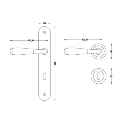 Πόμολο πόρτας 3001