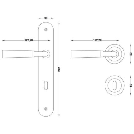 Πόμολο πόρτας 3005