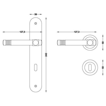 Πόμολο πόρτας 3009