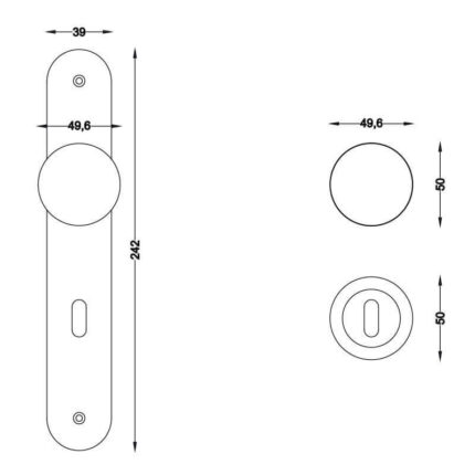 Πόμολο πόρτας 3012