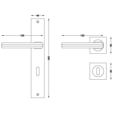 Πόμολο πόρτας 3043