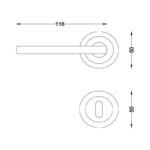 Πόμολο πόρτας 3065