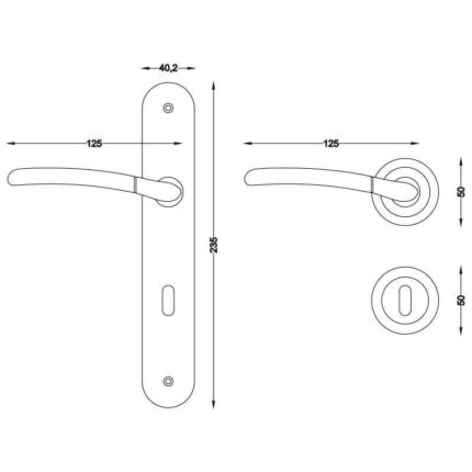 Πόμολο πόρτας 3070