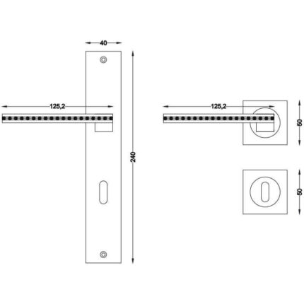 Πόμολο πόρτας 3085