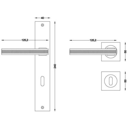 Πόμολο πόρτας 3107