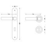 Πόμολο πόρτας 3119