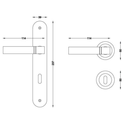 Πόμολο πόρτας 3119