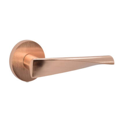 Πόμολο πόρτας ζαμακ στρογγυλή ροζέτα