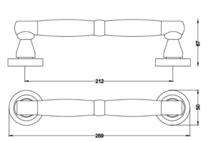 Λαβή πόρτας 4002