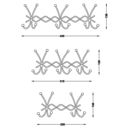 Κρεμάστρα τοίχου 10007