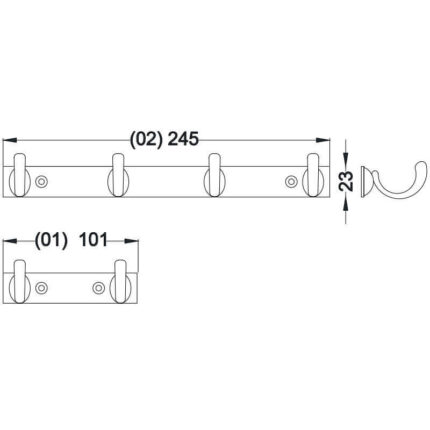 Κρεμάστρα τοίχου 10034